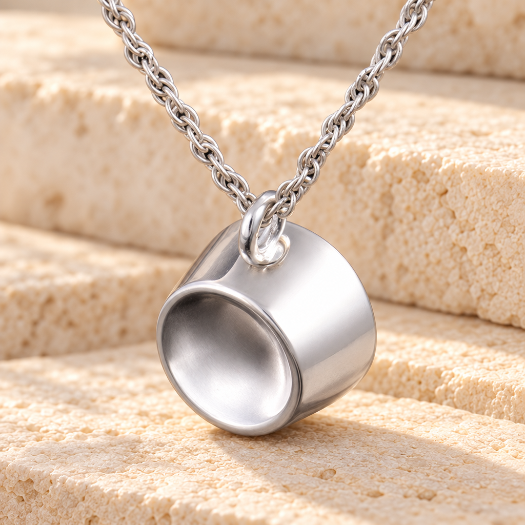 Dish Cremation Jewelry Urn — main — evr188ss