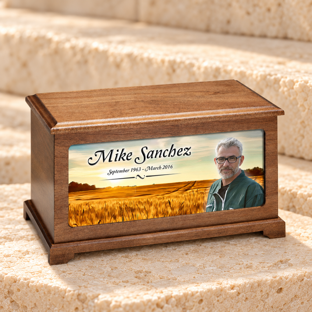 Prairie Land Picture Cremation Urn — main — evr9136e