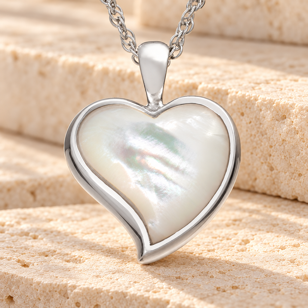 Sterling Silver Dewy Heart Jewelry Urn — main — evr854ss
