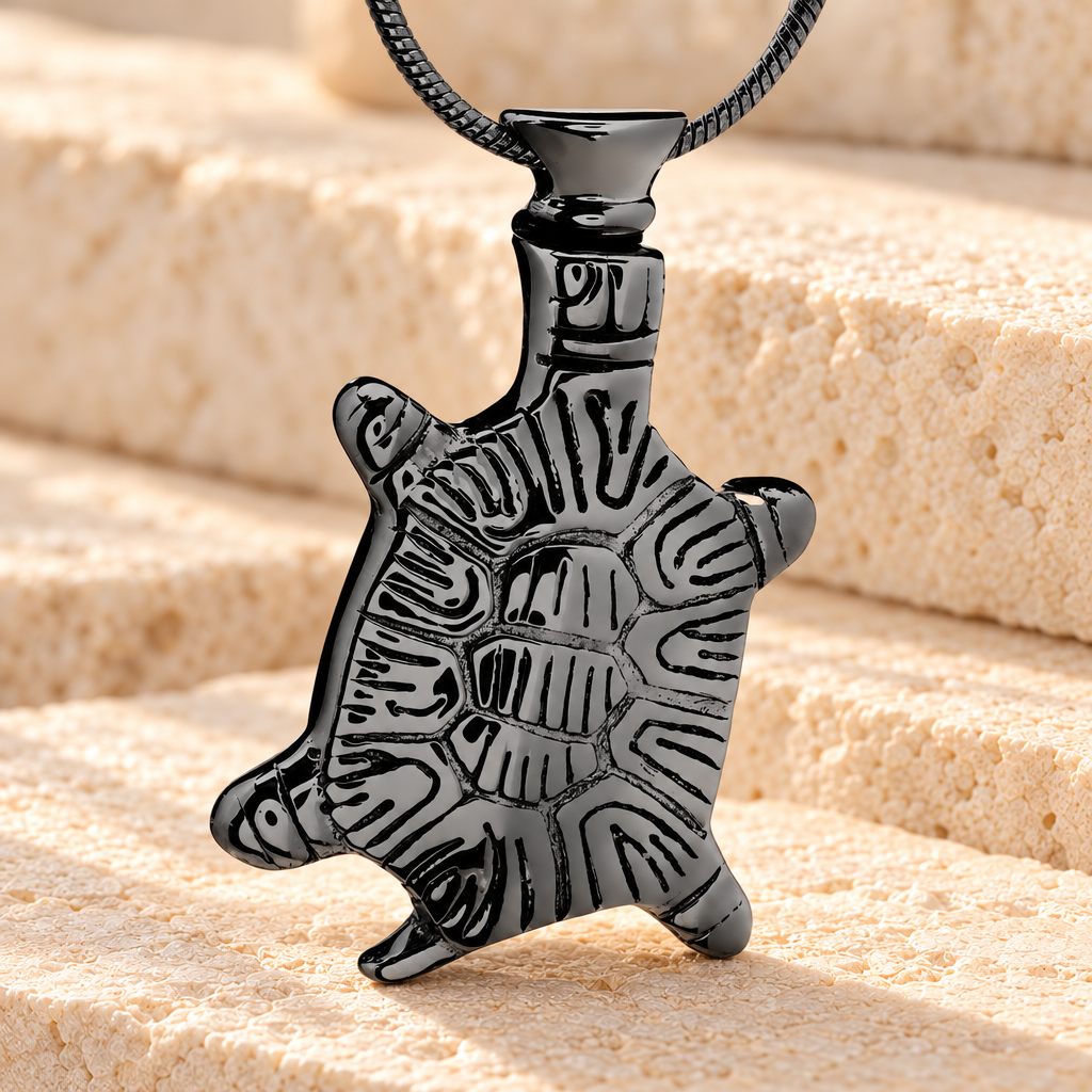 Black Turtle Memorial Ash Keepsake — main — evr6058bl