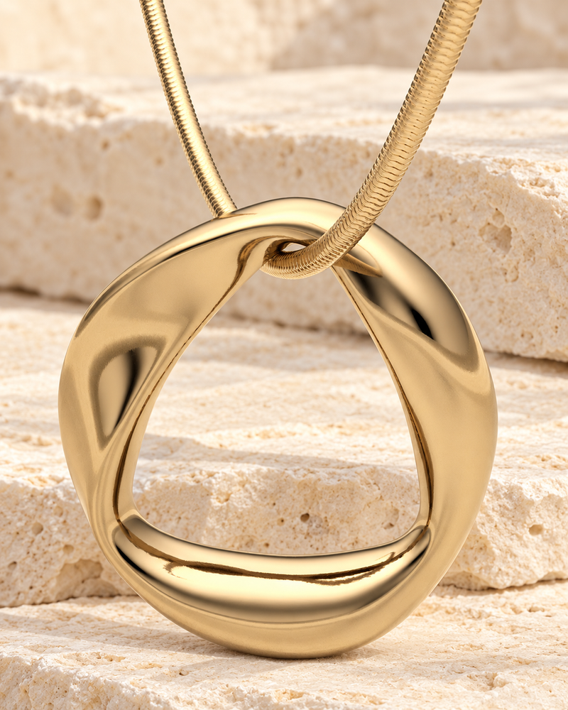 14K Gold Helix Round Forever Sealed Memorial Jewelry