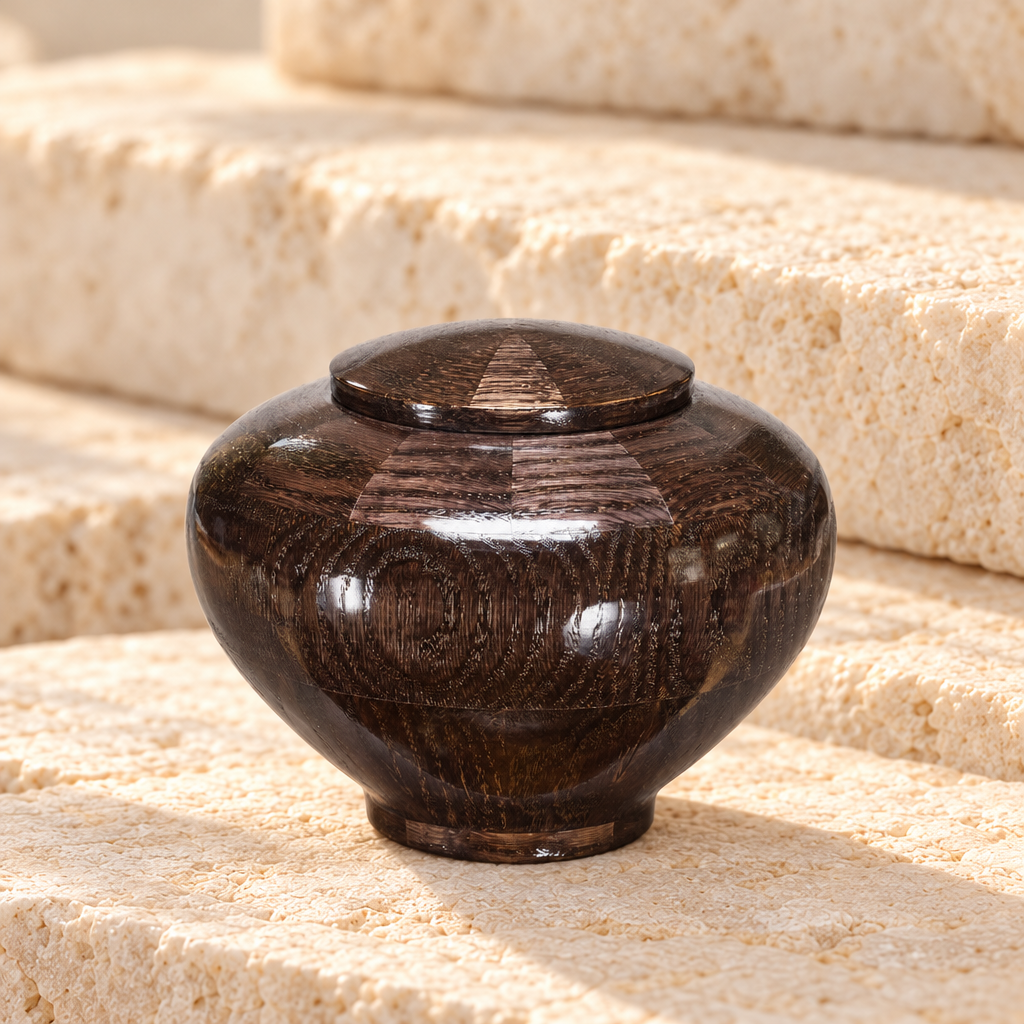 Small Peony Urn in Black — main — evr5354