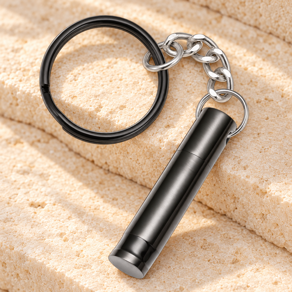 Black Hero Urn Keychain — main — evr1071bkey