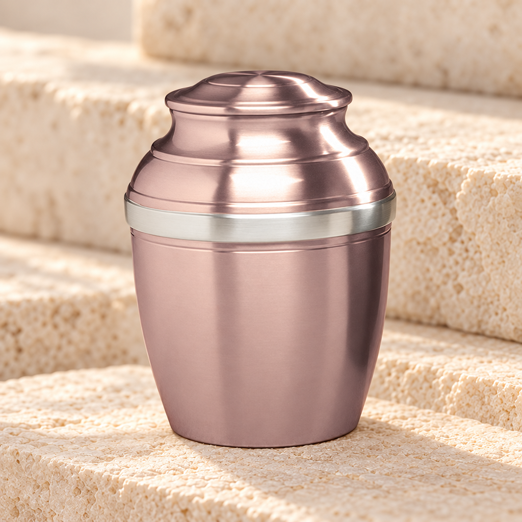 Mauve Tranquil Pewter Urn — main — evr5065