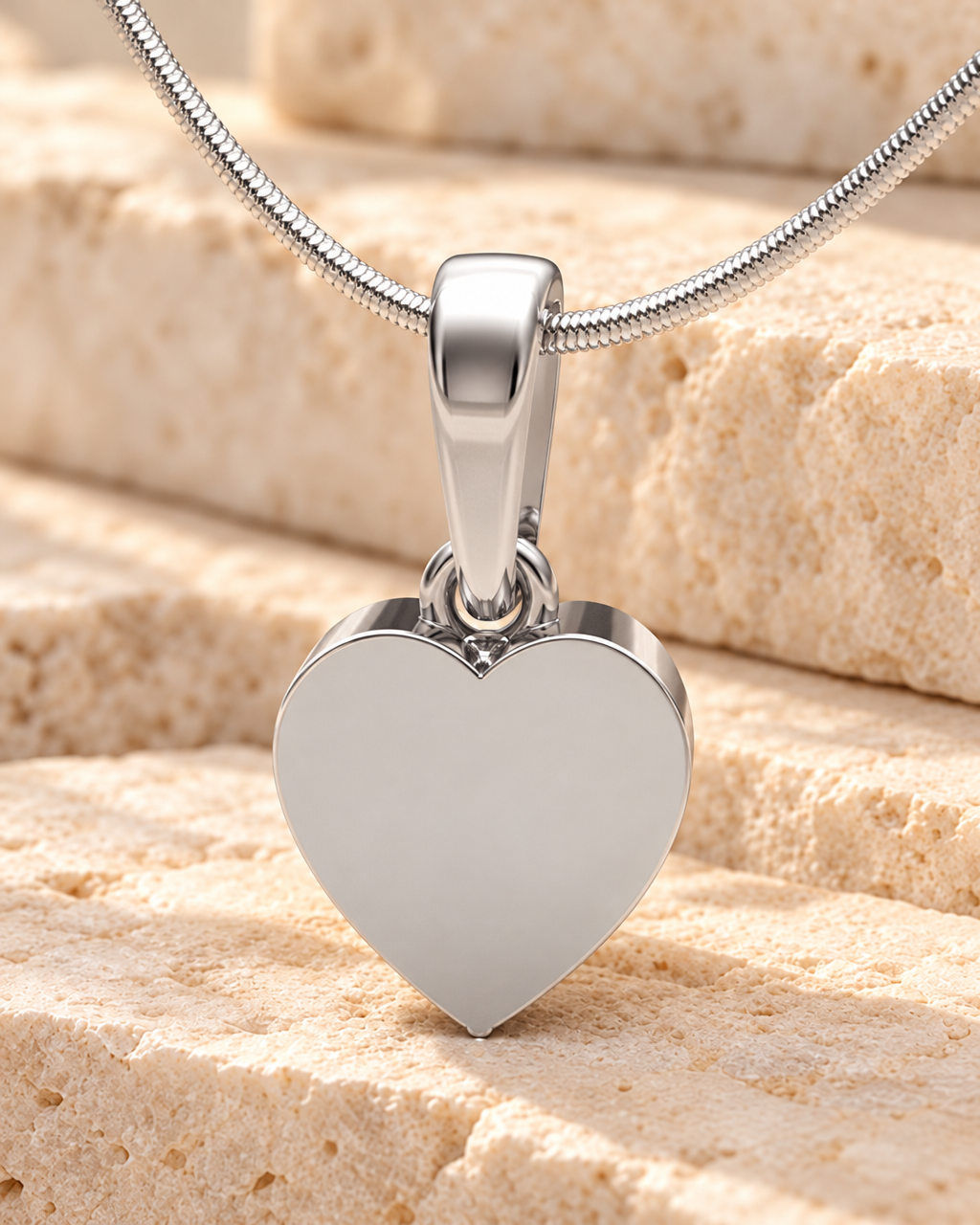Sterling Silver Simple Heart Forever Sealed Cremation Jewelry — main — evr6447ssfs