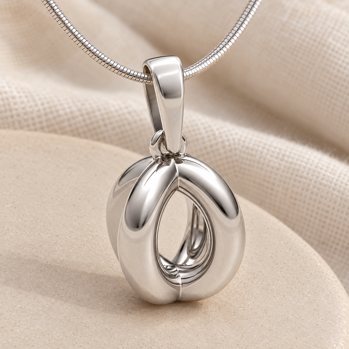 14K White Gold Open Ardor Forever Sealed Memorial Jewelry — alternate view — evr20028wgfs