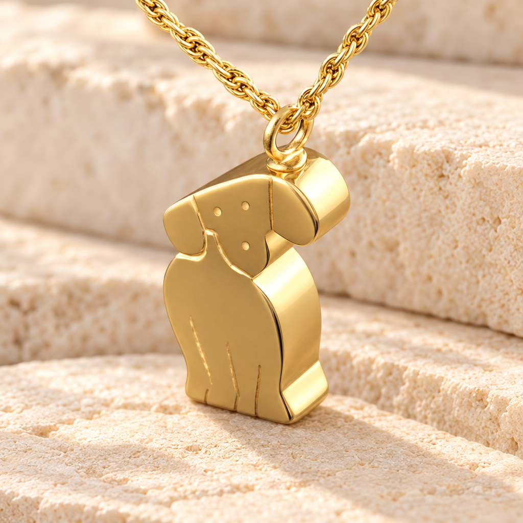 14k Gold Best Friend Dog Memorial Locket — main — evr538kg