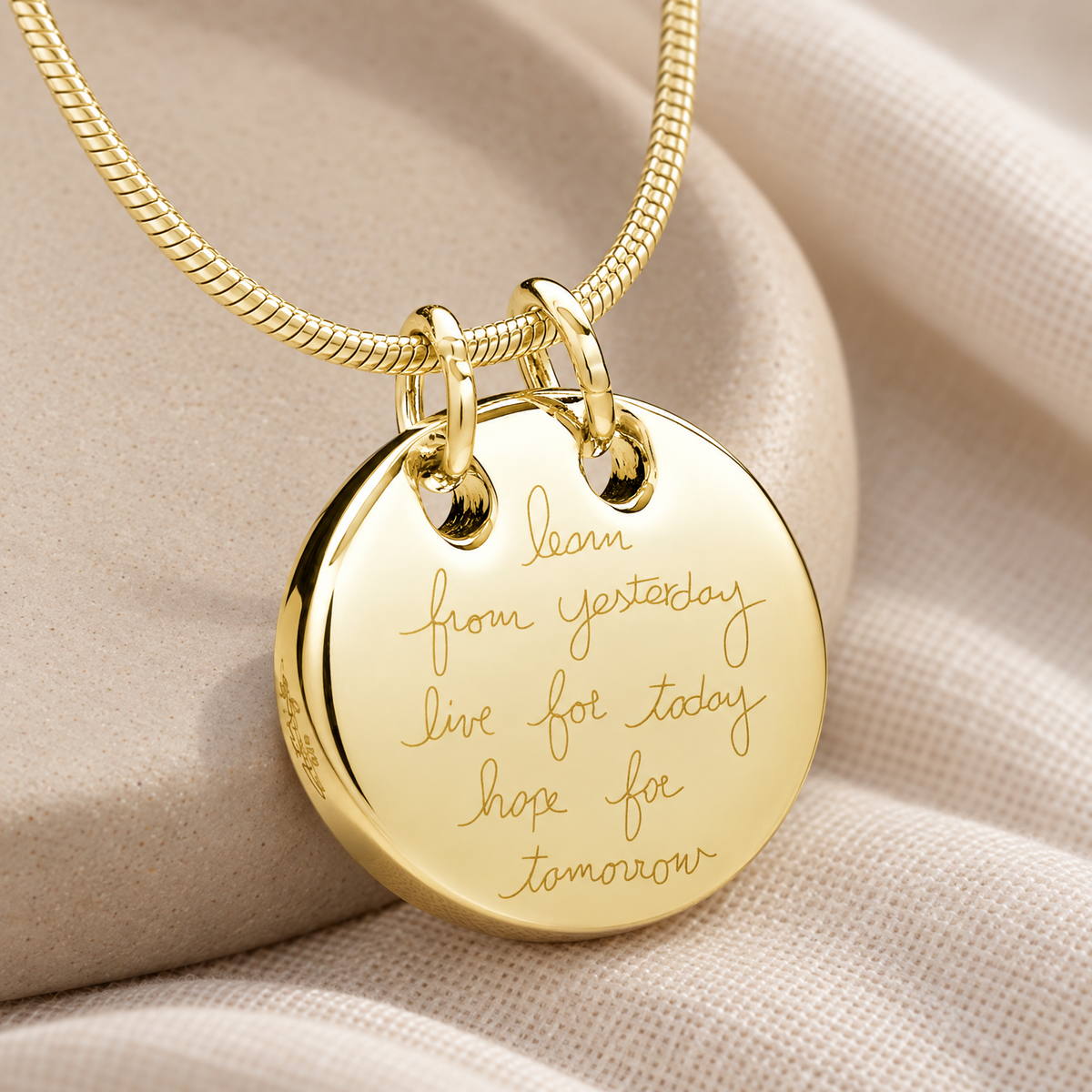 Gold Plated Wisdom Forever Sealed Memorial Jewelry — alternate view — evr6390gfs