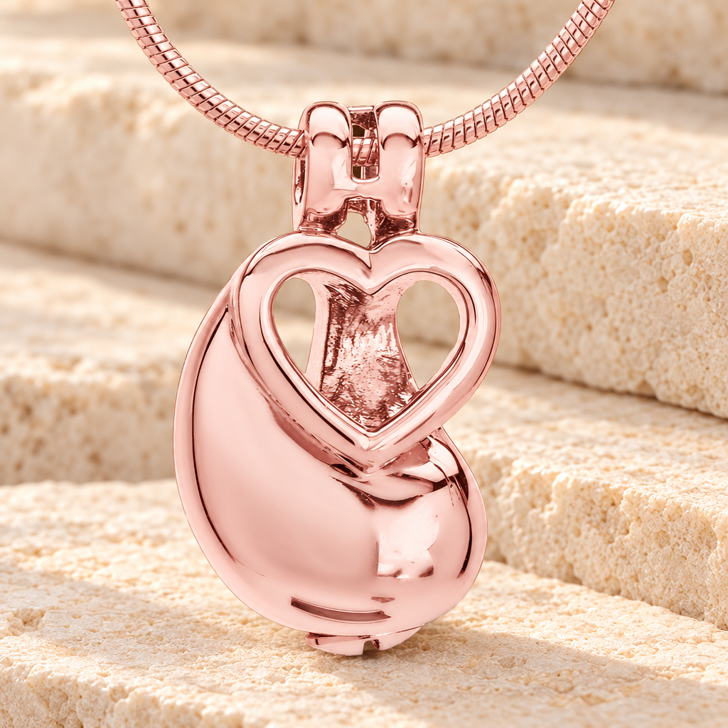 Rose Gold Hand in Hand Memorial Jewelry — main — evr6167rg