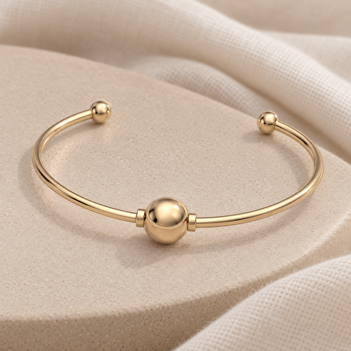 Solid 14K Gold Fixed Cape Forever Sealed Memorial Bracelet — alternate view — evr20069kgfs