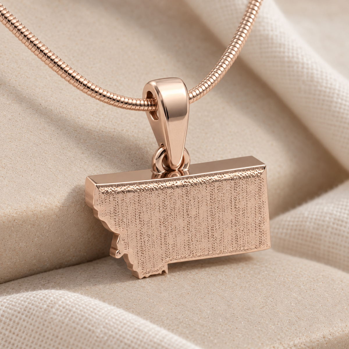Rose Gold Plated My State Forever Sealed Memorial Jewelry — alternate view — evr20033rgfs