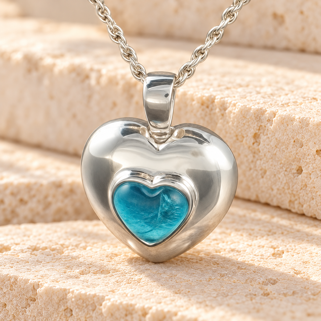 Sterling Silver December Heart Cremation Keepsake — main — evr711ss