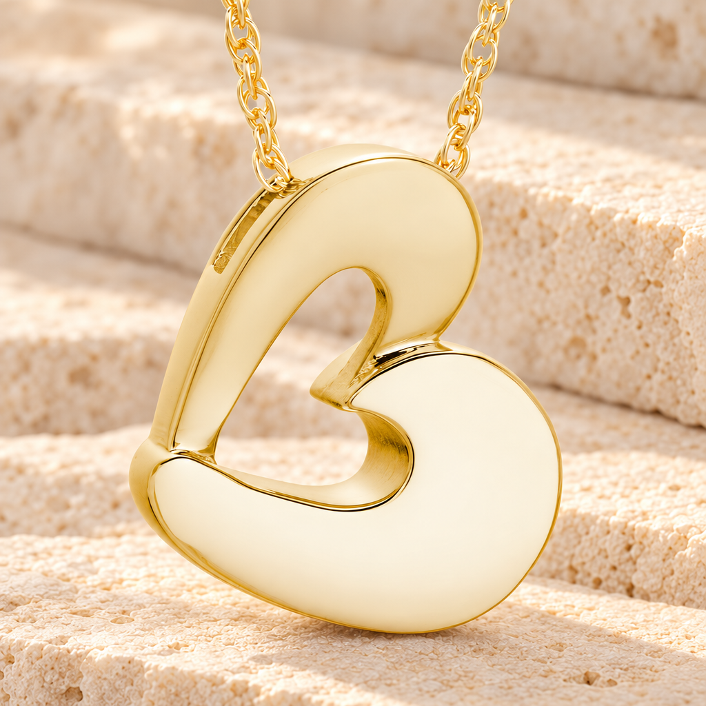 14k Gold Fashion Heart Cremation Jewelry — main — evr677kg