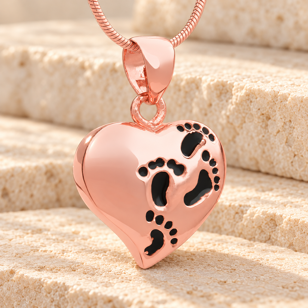Rose Gold Plated Wandering Heart Memorial Jewelry — main — evr6177rg