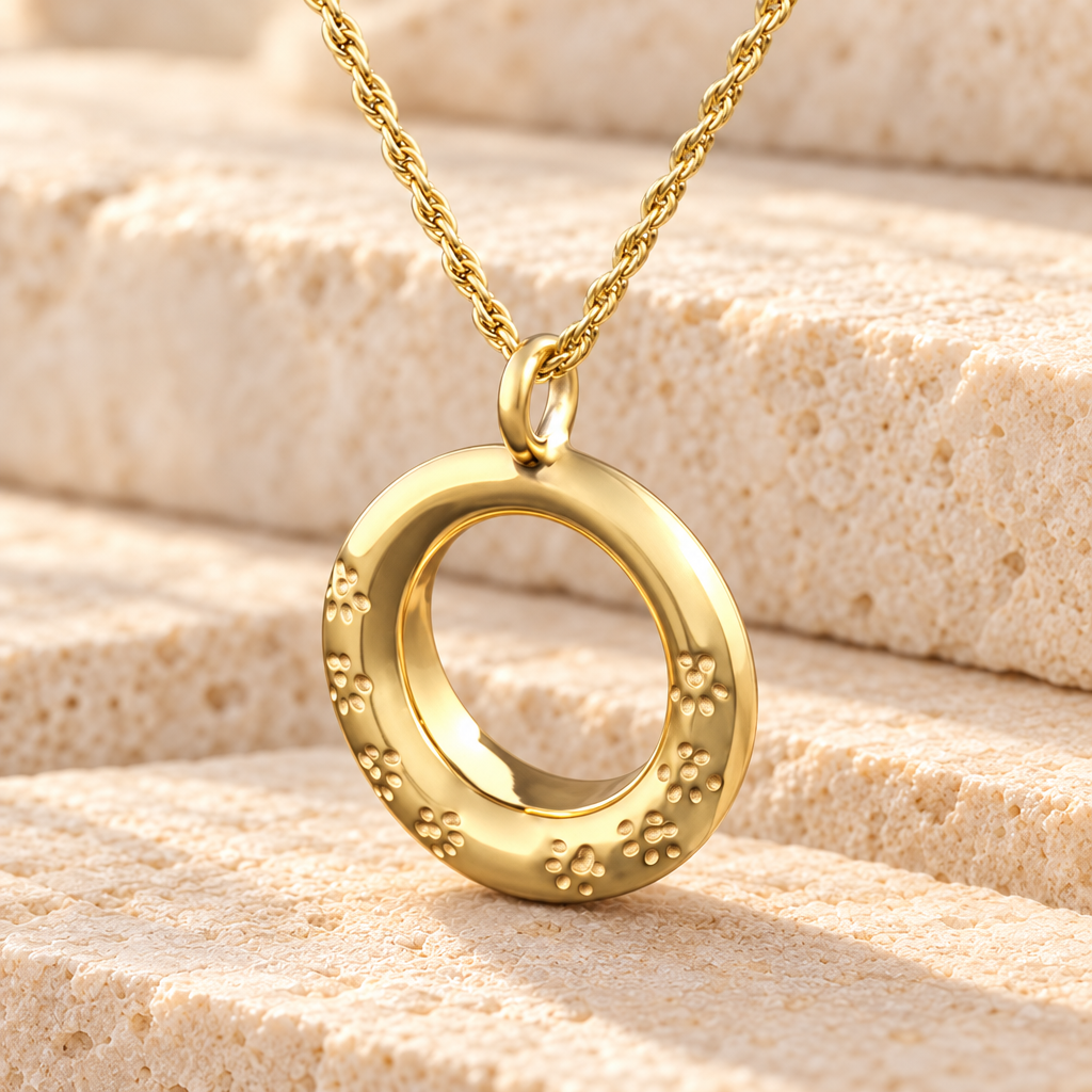 14k Gold Imprinted Devotion Round Jewelry — main — evr6300kg