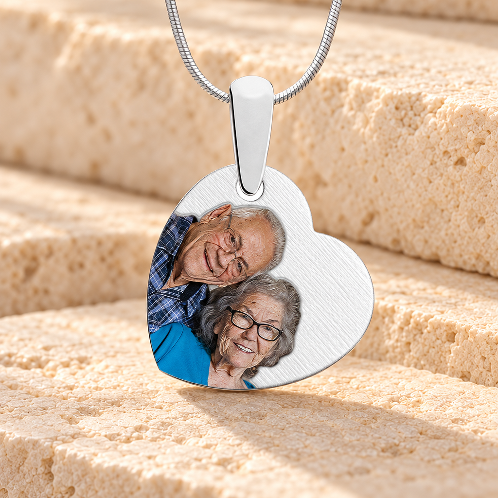 Silver Heartfelt Color Photo Pendant — main — evr6591sfc