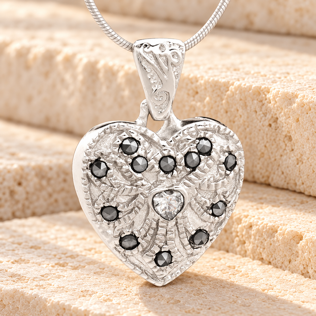 Silver Jester Cremation Jewelry — main — evr6470ss