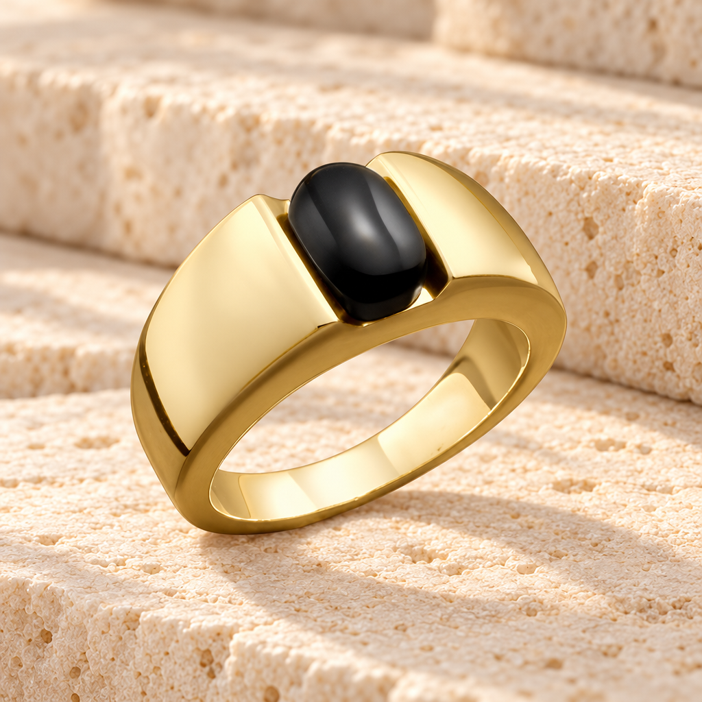 Women's 14k Gold Simply Sable Cremation Ring — main — evr6350wkg
