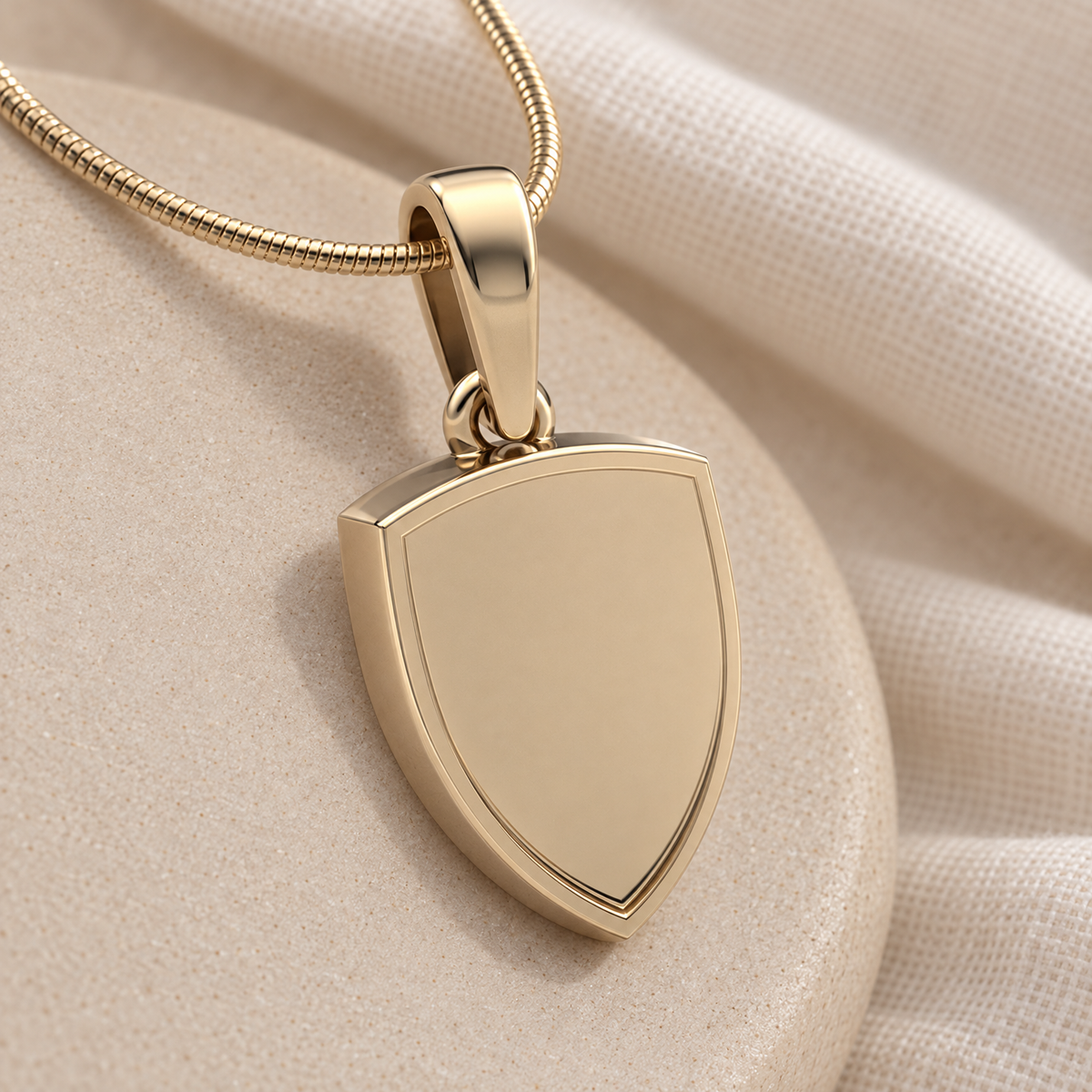 14K Gold Shield Me Forever Sealed Memorial Jewelry — alternate view — evr20013kgfs
