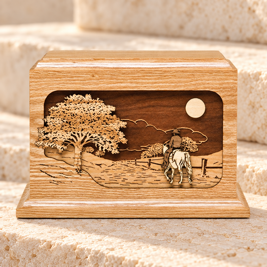 Goin Home Wood Urn — main — evr5041