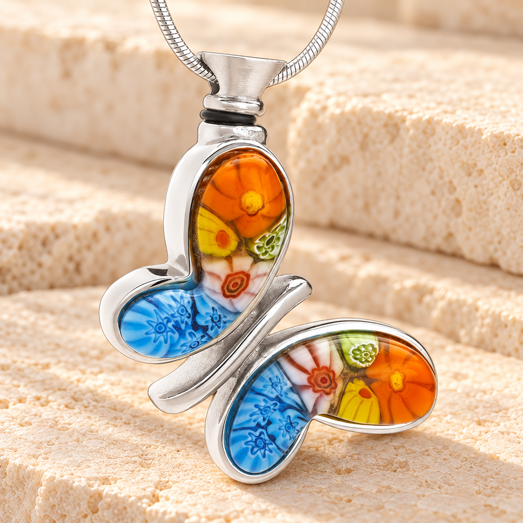 Majestic Butterfly Cremation Jewelry — main — evr6130