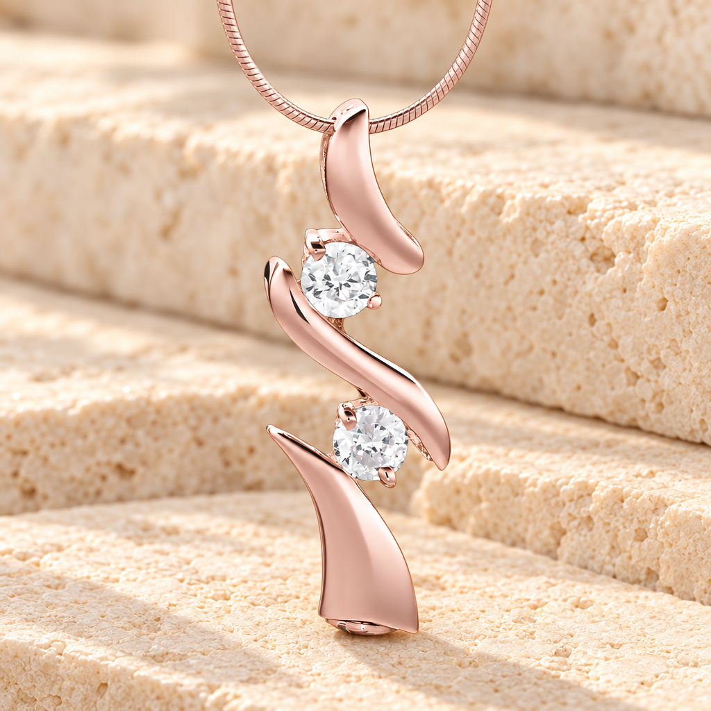 Rose Gold Blissful Moments Cremation Jewelry — main — evr6101rg