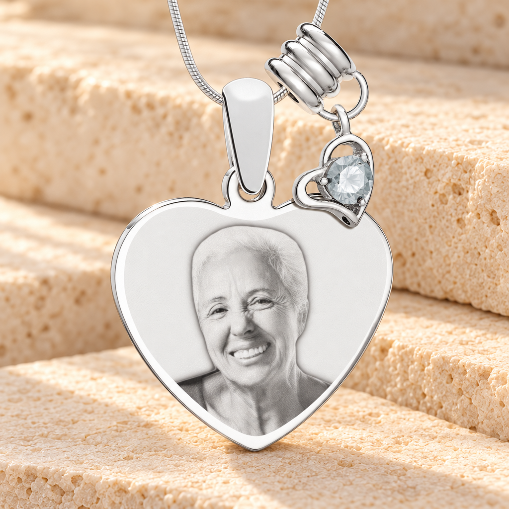 April Heart Photo Engrave Stainless Keepsake — main — evr6402apr