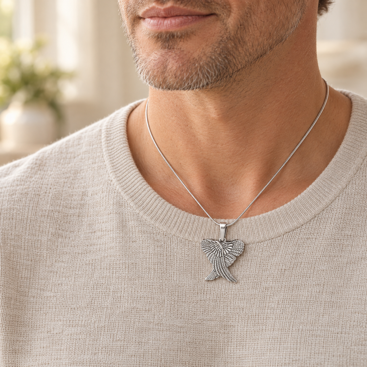 Sterling Silver In Peace Forever Sealed Urn Pendant — lifestyle — evr6765ssfs