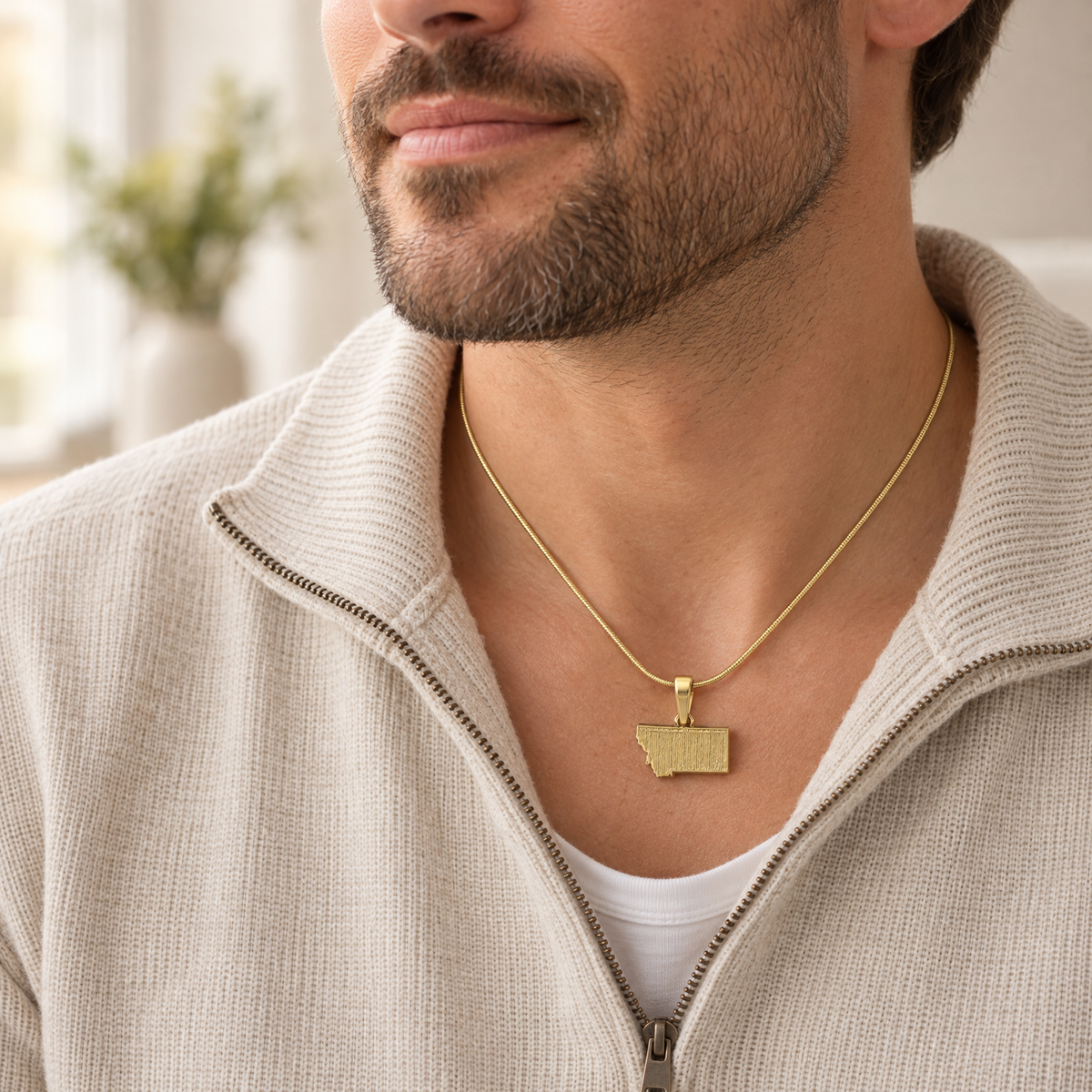Gold Plated My State Forever Sealed Memorial Jewelry — lifestyle — evr20033gfs