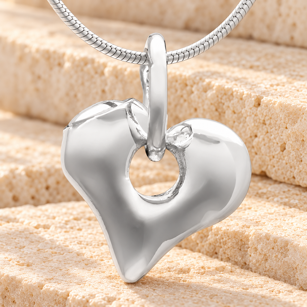 Silver Keeper Heart Cremation Jewelry — main — evr6462ss