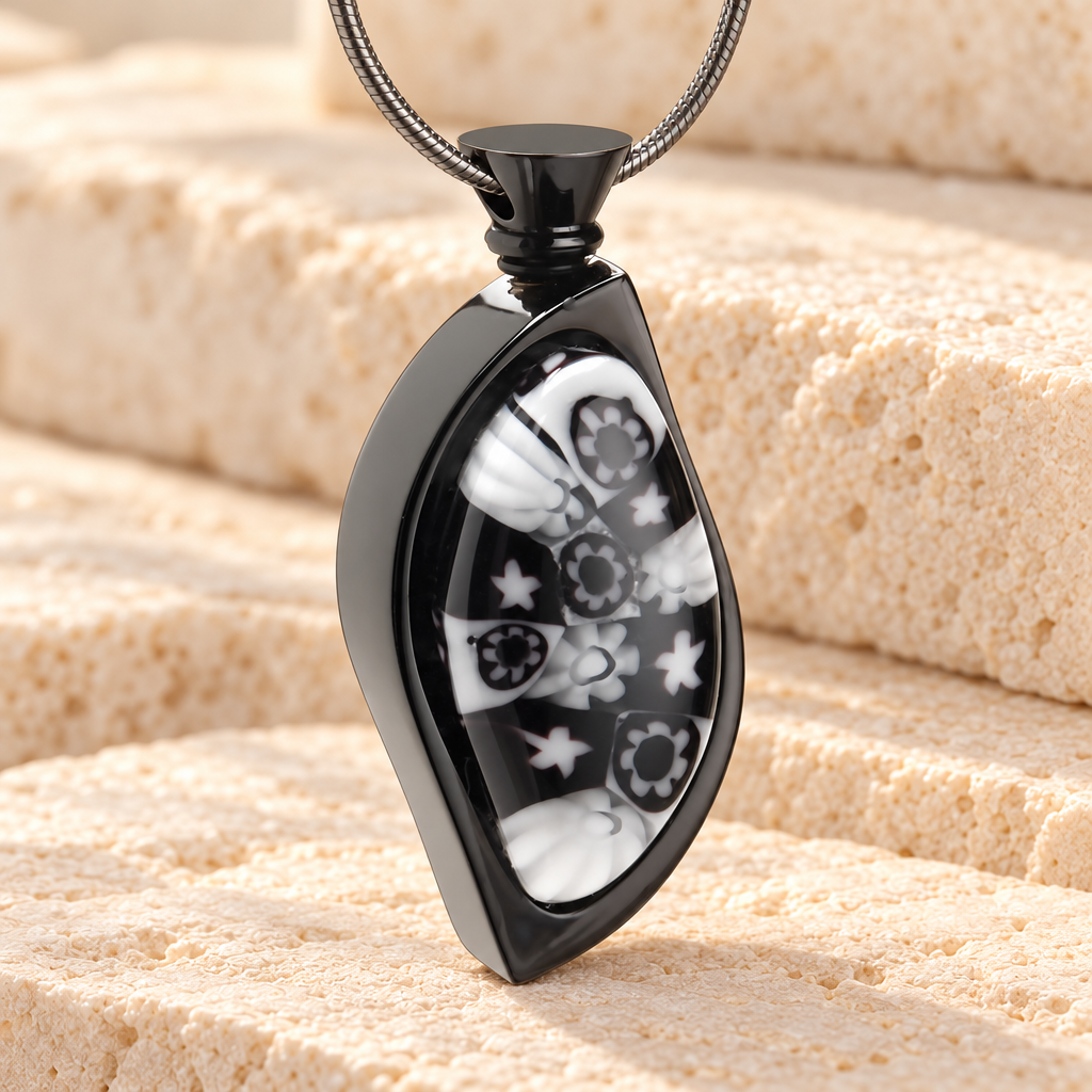 Formal Fantasia Leaf Cremation Locket — main — evr6086