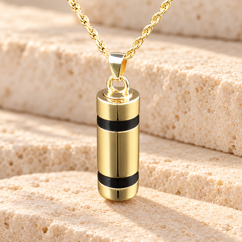 Gold Vermeil Imperial Cremation Keepsake — main — evr864gv
