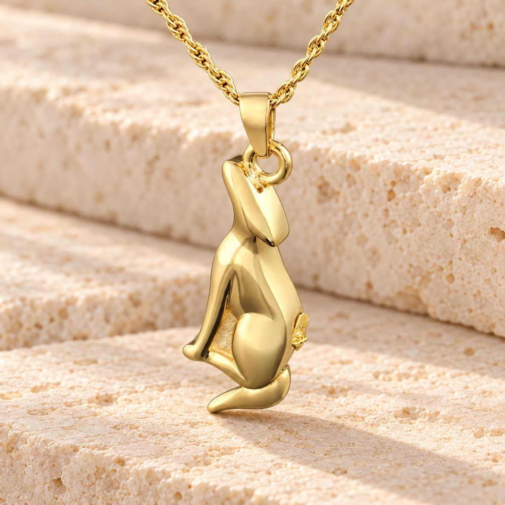 14k Gold Deserving Dog Memorial Locket — main — evr6339kg