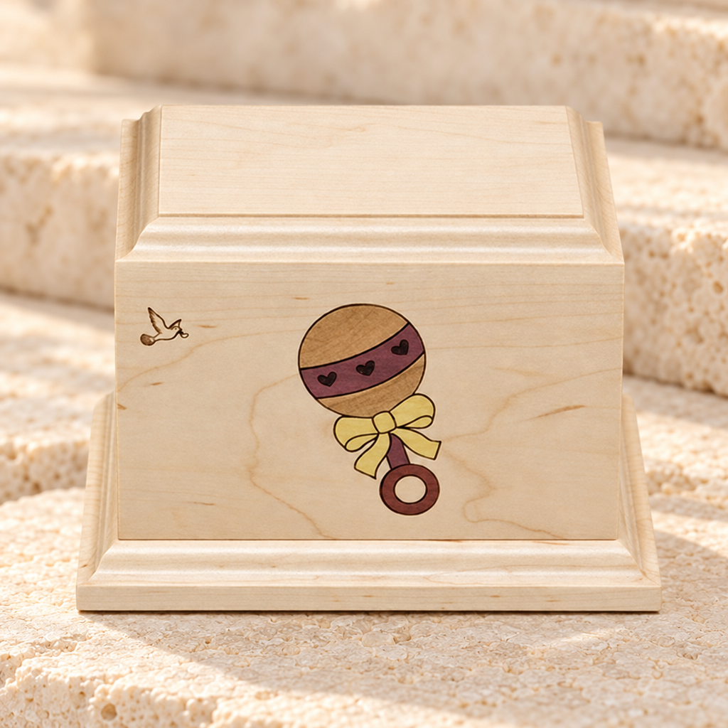 Baby Rattle Infant Urn — main — evr5018