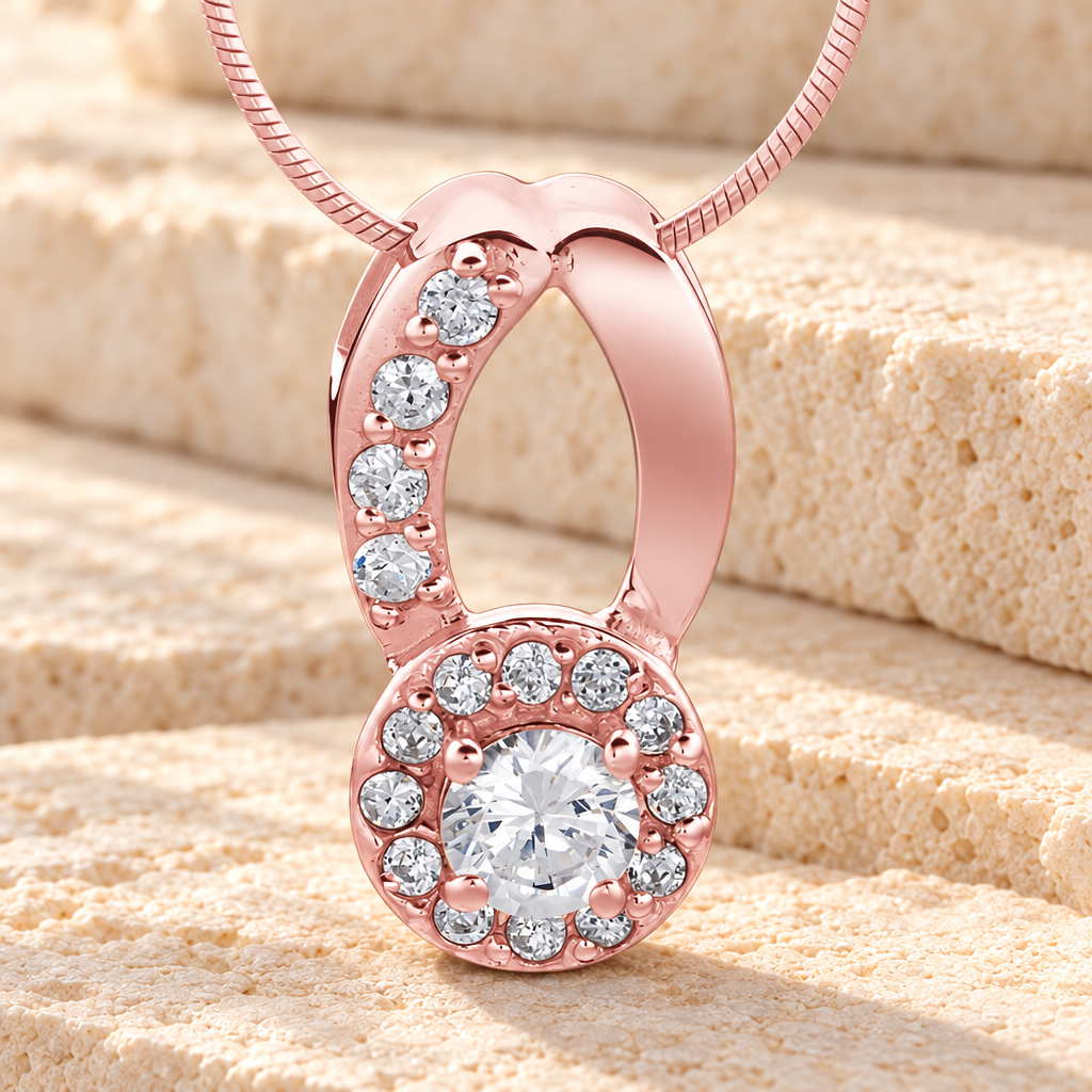 Rose Gold Simplicity Memorial Jewelry — main — evr6100rg