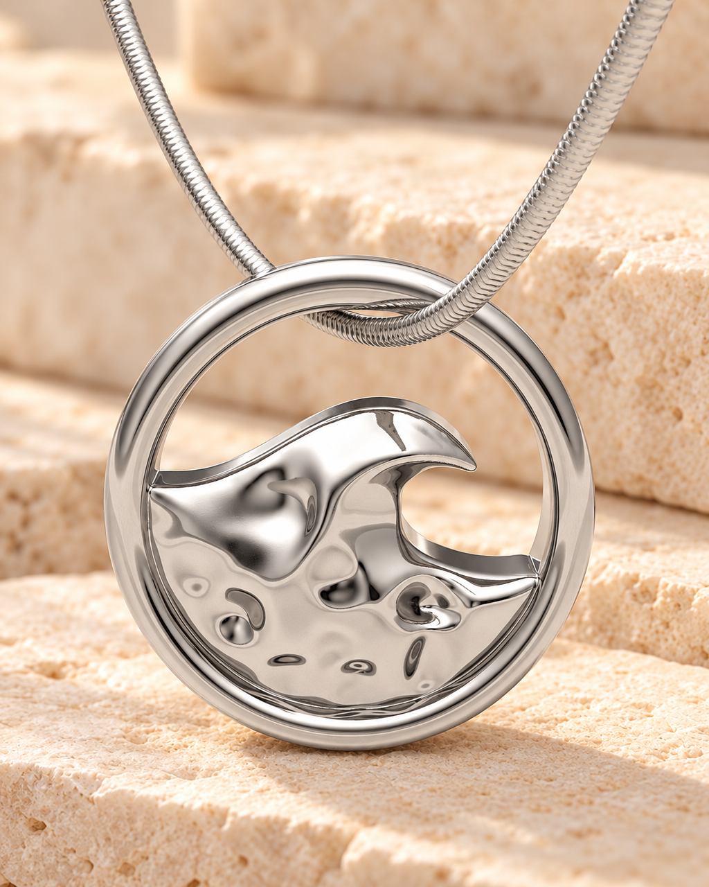 14K White Gold Surf's Up Forever Sealed Memorial Jewelry — main — evr20007wgfs