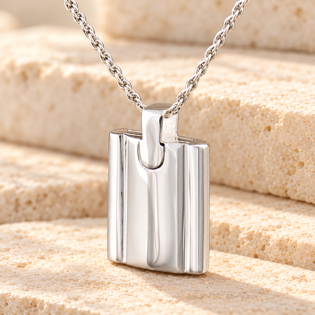 Sterling Silver Gentleman's Flask Urn Locket — main — evr979ss