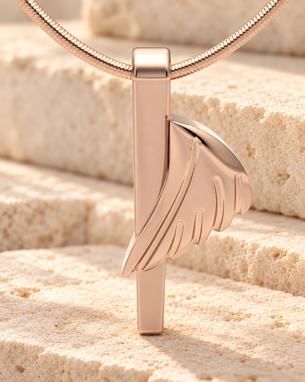 Rose Gold Inspiration Forever Sealed Memorial Jewelry — main — evr6194rgfs