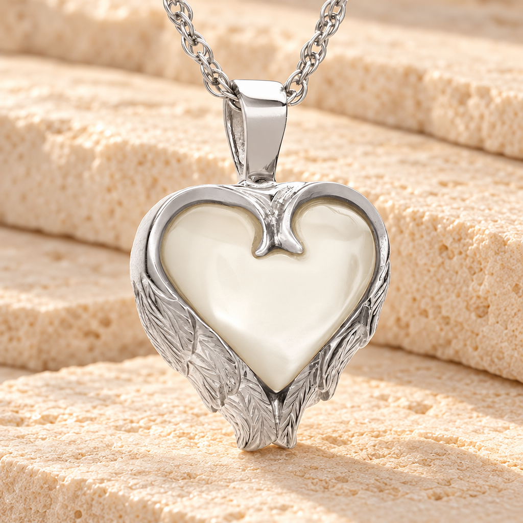14k White Gold Innocent Heart Memorial Locket — main — evr980wg