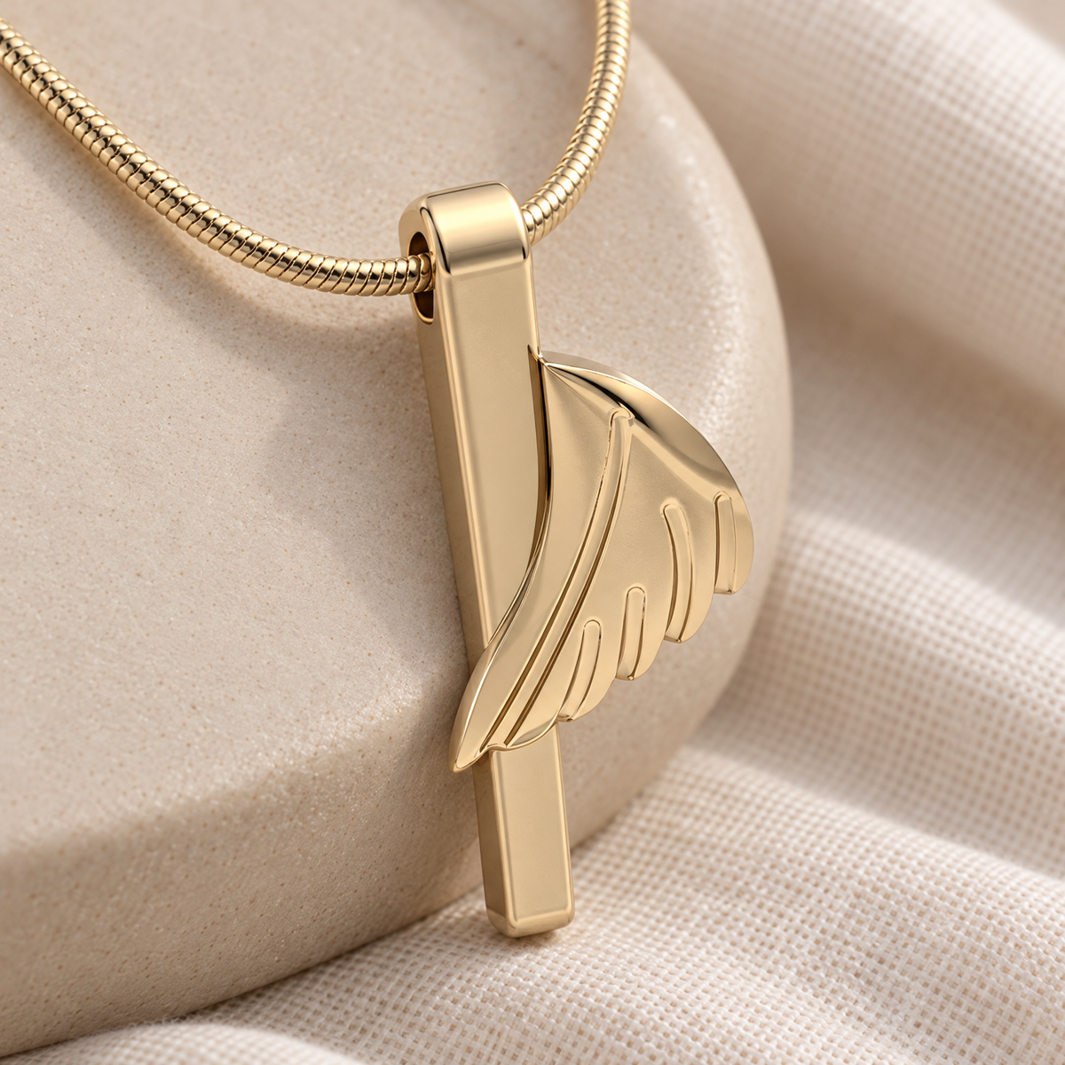 Solid 14K Gold Inspiration Forever Sealed Memorial Jewelry Gold Plated — alternate view — evr6194kgfs