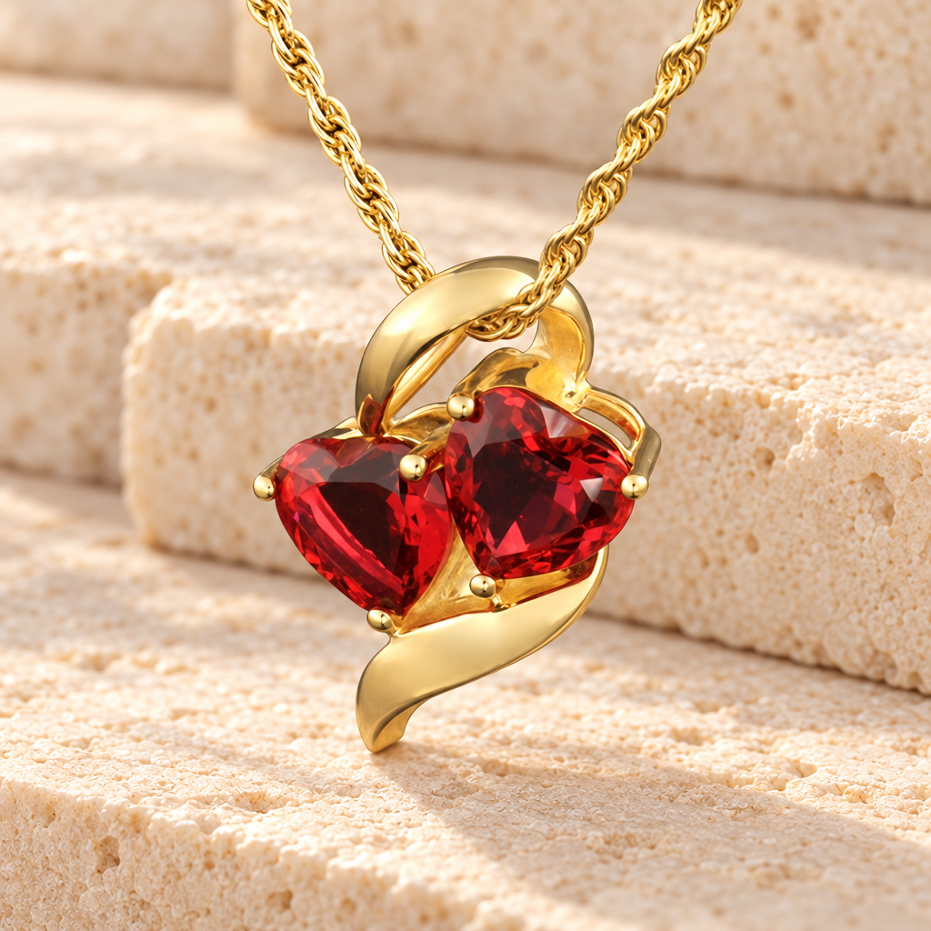Gold Plated Passionate Hearts Memorial Locket — main — evr6341gv
