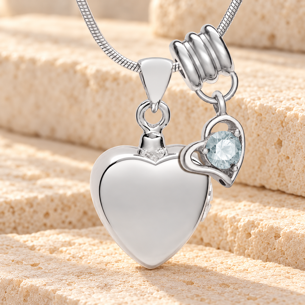 Silver April Simple Heart Urn Jewelry — main — evr6447apr