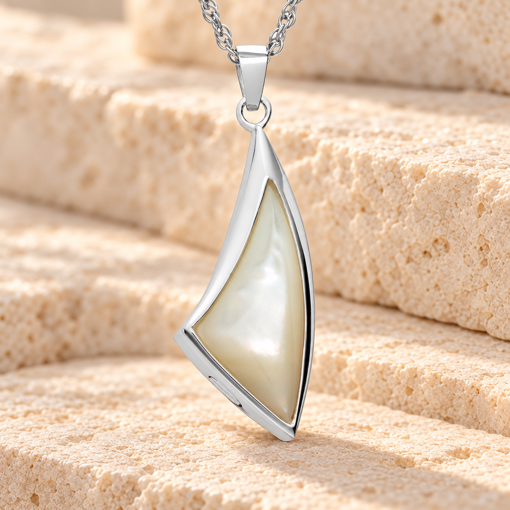 Sterling Silver Sail Away Funeral Jewelry — main — evr863ss