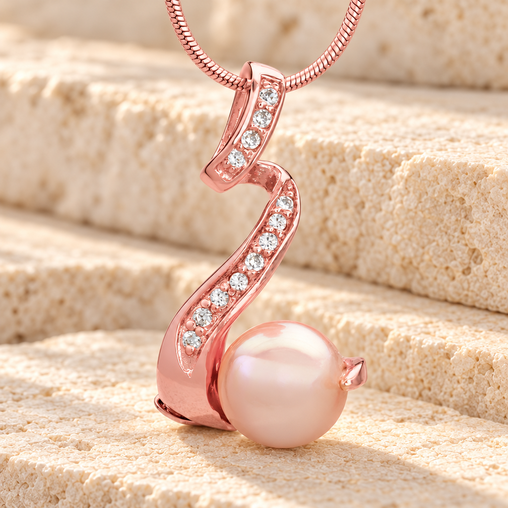 Rose Gold Dazzle Cremation Jewelry — main — evr6464rg
