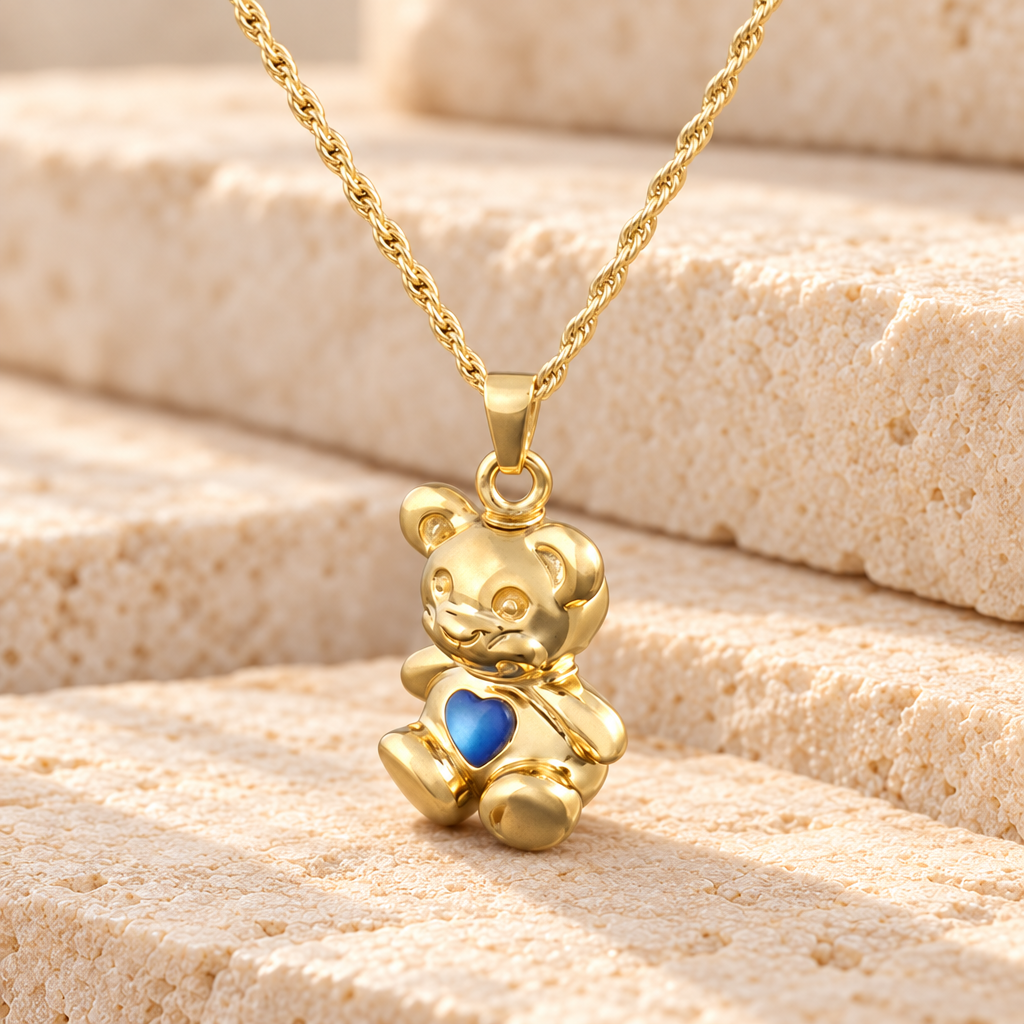 14k Gold Baby Blue Bear Jewelry — main — evr6302kg