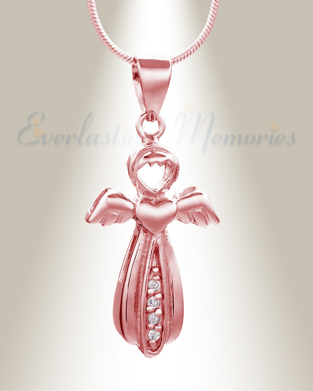 Rose Gold Virtuous Angel Memorial Jewelry