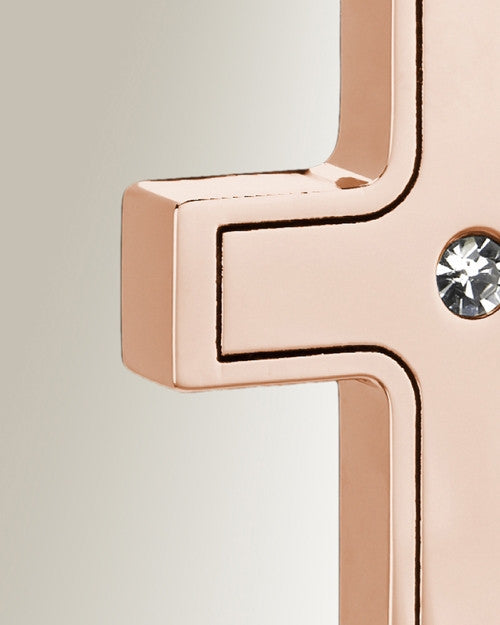 Rose Gold Dependable Cross Keepsake Urn Jewelry