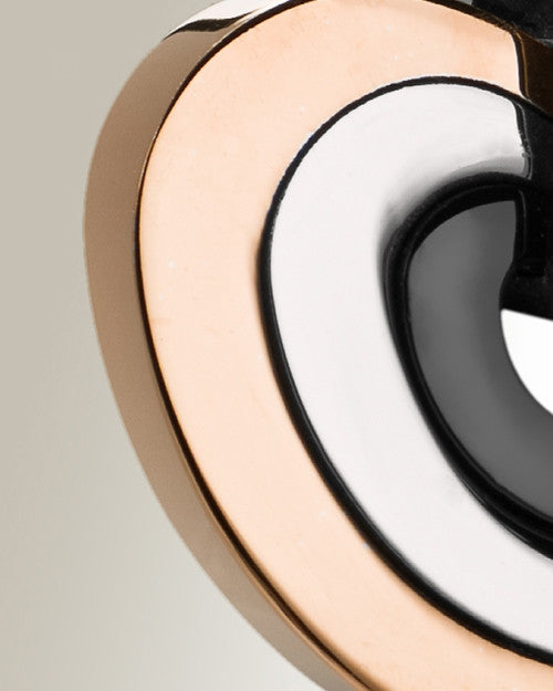Rose Gold and Black Sincere Heart Urn Pendant