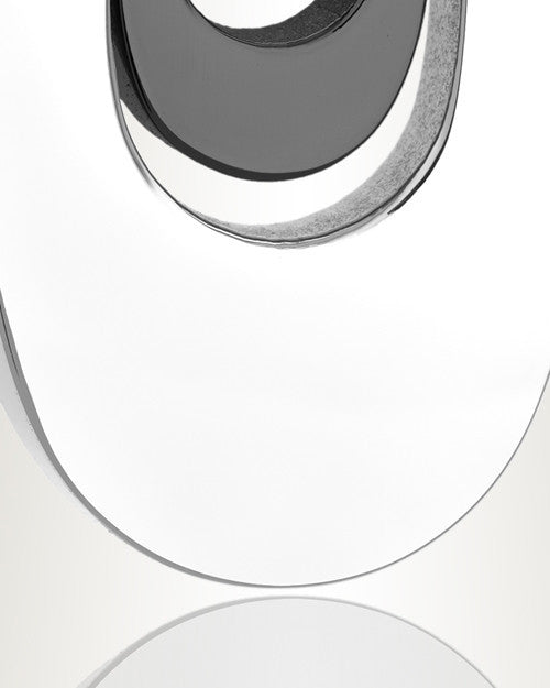 Silver and Black Drop of Hope Cremation Jewelry