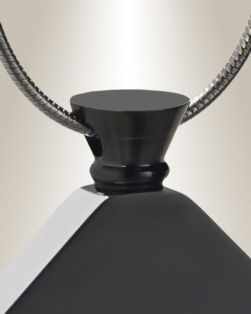 Black Quaint Diamond Urn Pendant